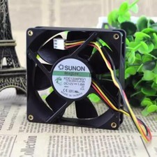 SUNON KDE1208PKV1 8020 DC12V 1.6W 8CM 3-Wire Silent Cooling Fan