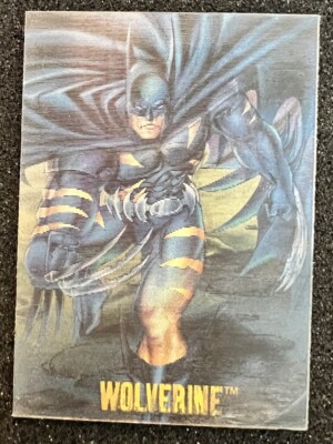1995 DC vs Marvel Mirage Card #2 of 2 Wolverine Batman and Dark