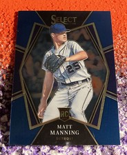 2022 Panini Select Premier Level Blue Retail Matt Manning #114 - Tigers ROOKIE