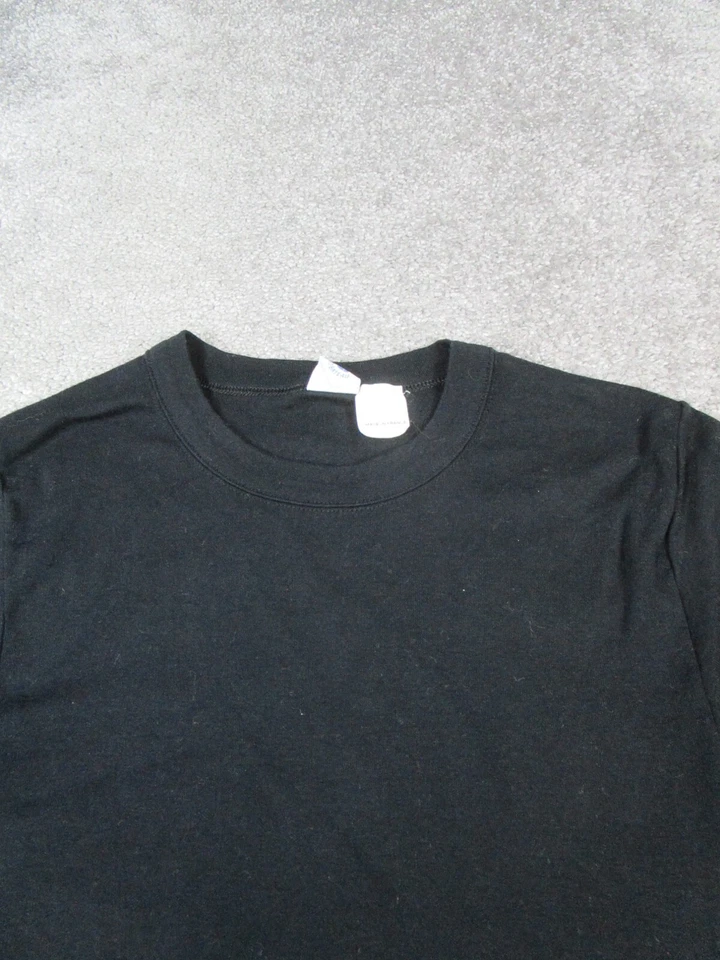 Camisa Petit Bateau para mujer 3Xs top de algodón negro * Foto 2 de 4