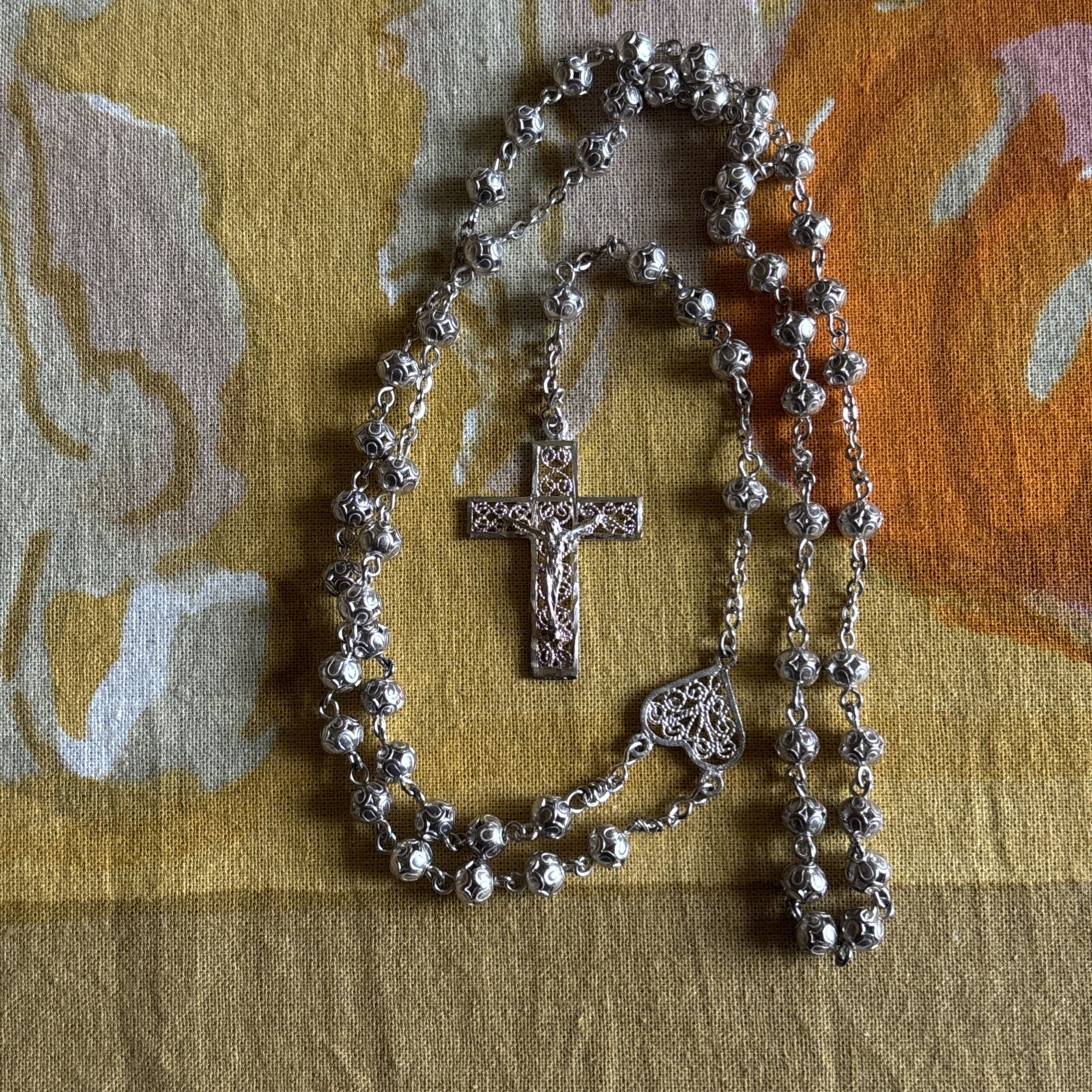 Sterling Silver Rosary 23 Grams