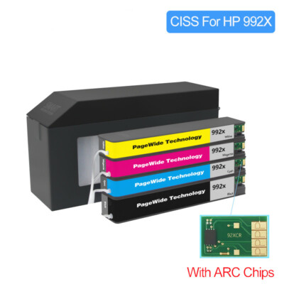 CISS With ARC Chip For HP 992 992X For HP MFP 755dn 774dn 750dn/dw 772dn/dw 777z