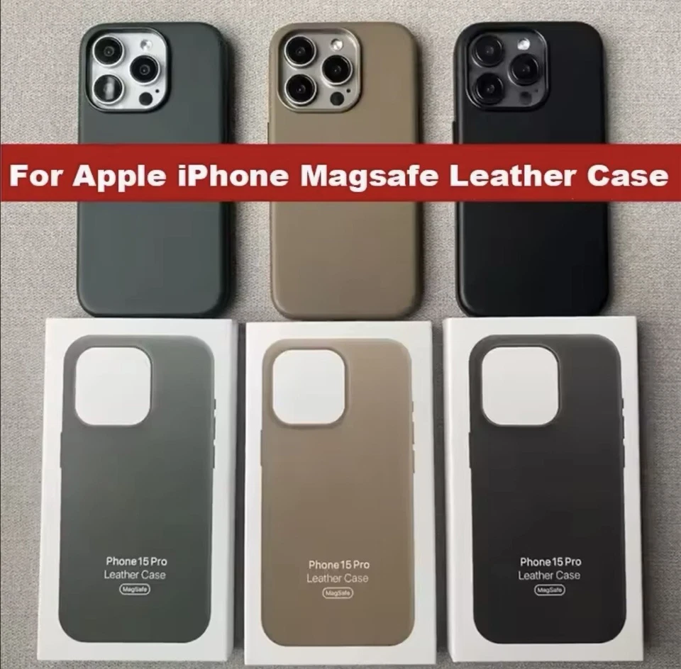 Cover in pelle per iPhone 15 & 16, Pro, Pro Max, Plus - Image 2 of 4