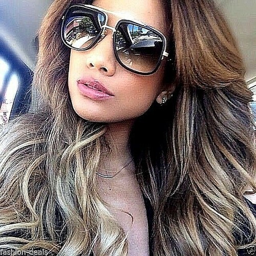 Retro Vintage Gamach AVIATOR Oversize Damskie Męskie Okulary przeciwsłoneczne GAFAS SHADZ - Zdjęcie 4 z 31