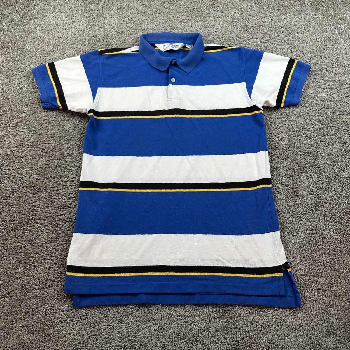 トップス 90s DOCKERS check Polo shirts NEW Vintage Style 90s Dockers Shirt XL Striped Short Sleeve
