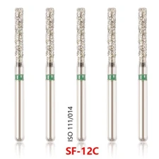 100 Dental Diamond Ball Round Bur Medium FG 1.6mm High Speed Handpiece SF-12C
