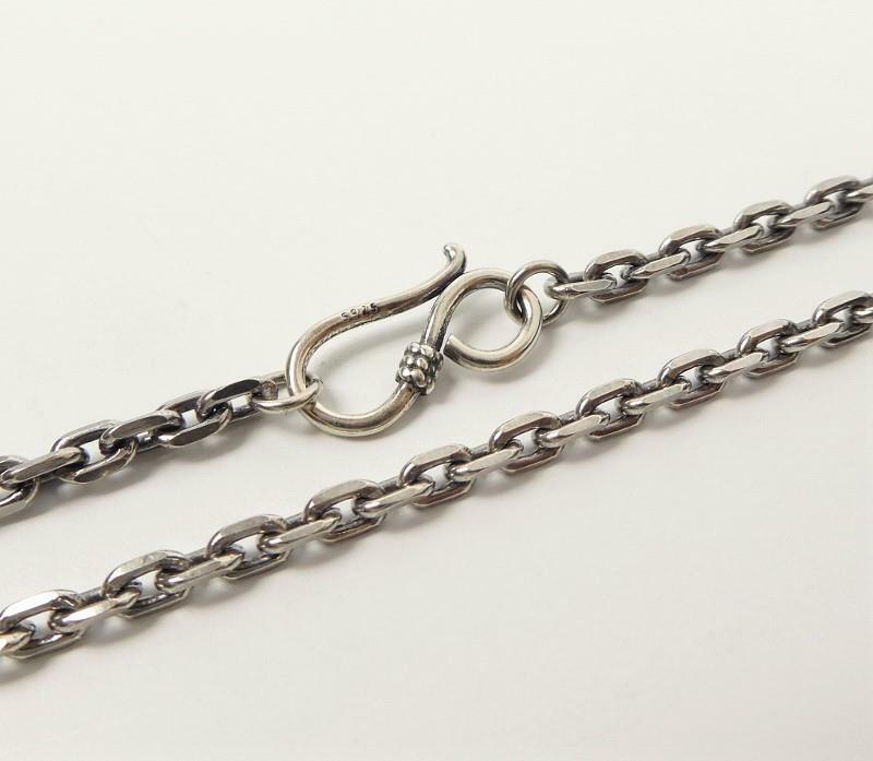 Oxidized Sterling Silver Linked Chain Necklace 1.5mm 2mm 3mm