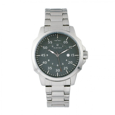 Elevon Hughes 45MM Grey Dial Bracelet Japanese Quartz Men's Watch ELE100-6