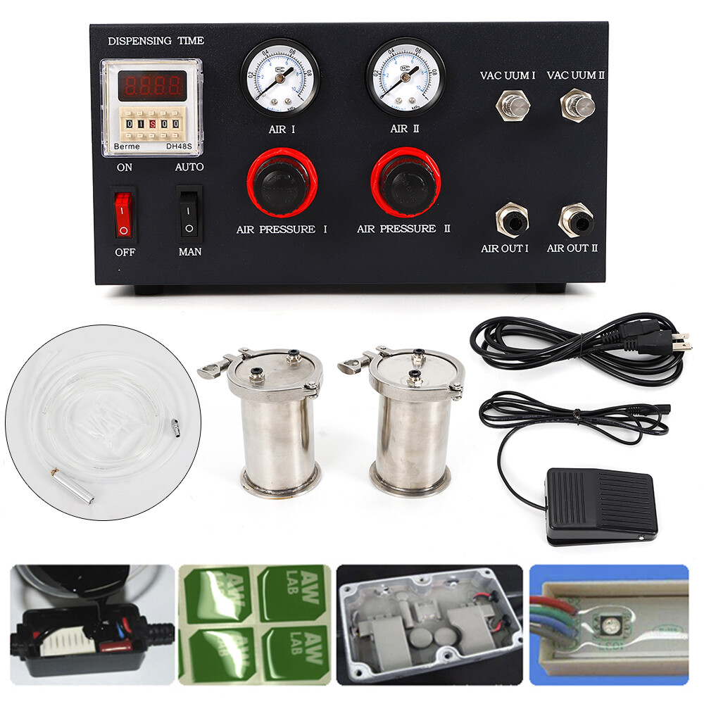 AB Glue Automatic UV Mixing Dispenser Doming Liquid Glue Dispensing