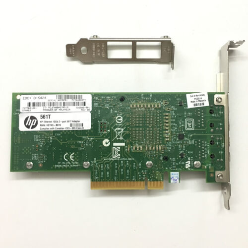 Genuine HP 716589-001 Ethernet 10Gb 2-port 561T Adapter 716591-B21 717708-001 - Picture 3 of 5