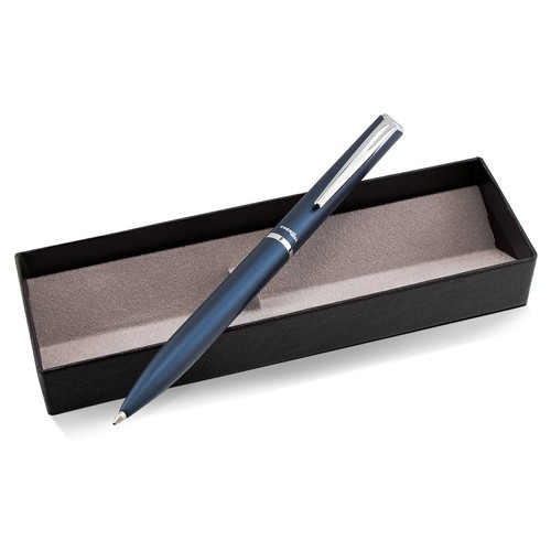 Penna gel stile Pentel EnerGel blu scuro scrittura liscia ricaricabile confezione regalo - Foto 6 di 8
