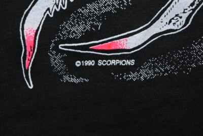 vtg 90s SCORPIONS TEASE ME PLEASE ME TOUR 1990-91 HARD ROCK t