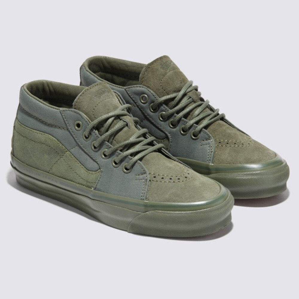 VANS Sk8-mid reissue 83 canvas high-top sneakers バンズ Vans SK8-Mid Reissue 83 MG LX Skate Sneakers Shoes Olivine