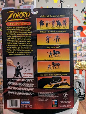 レア？ラストZORNシリーズまとめ売り！ Playmates Zorro Chain Mail Zorro Action Figure playmates 1997
