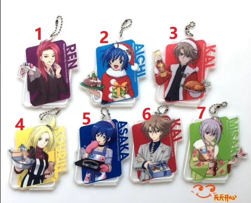 Anime Game CARDFIGHT!! Vanguard Acrylic Keychain Key Ring Charm Kai Toshiki  Ren