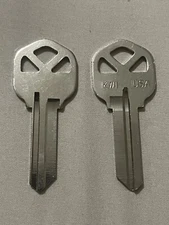  50 Ilco Nickel Plated Over Brass Kwikset KW1/NP Key Blank / Made by Ilco in USA