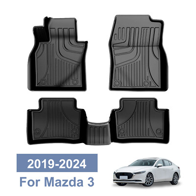 Car Floor Mats Liners TPE Rubber All Weather For Mazda 3 2019-2025 Car Carpets
