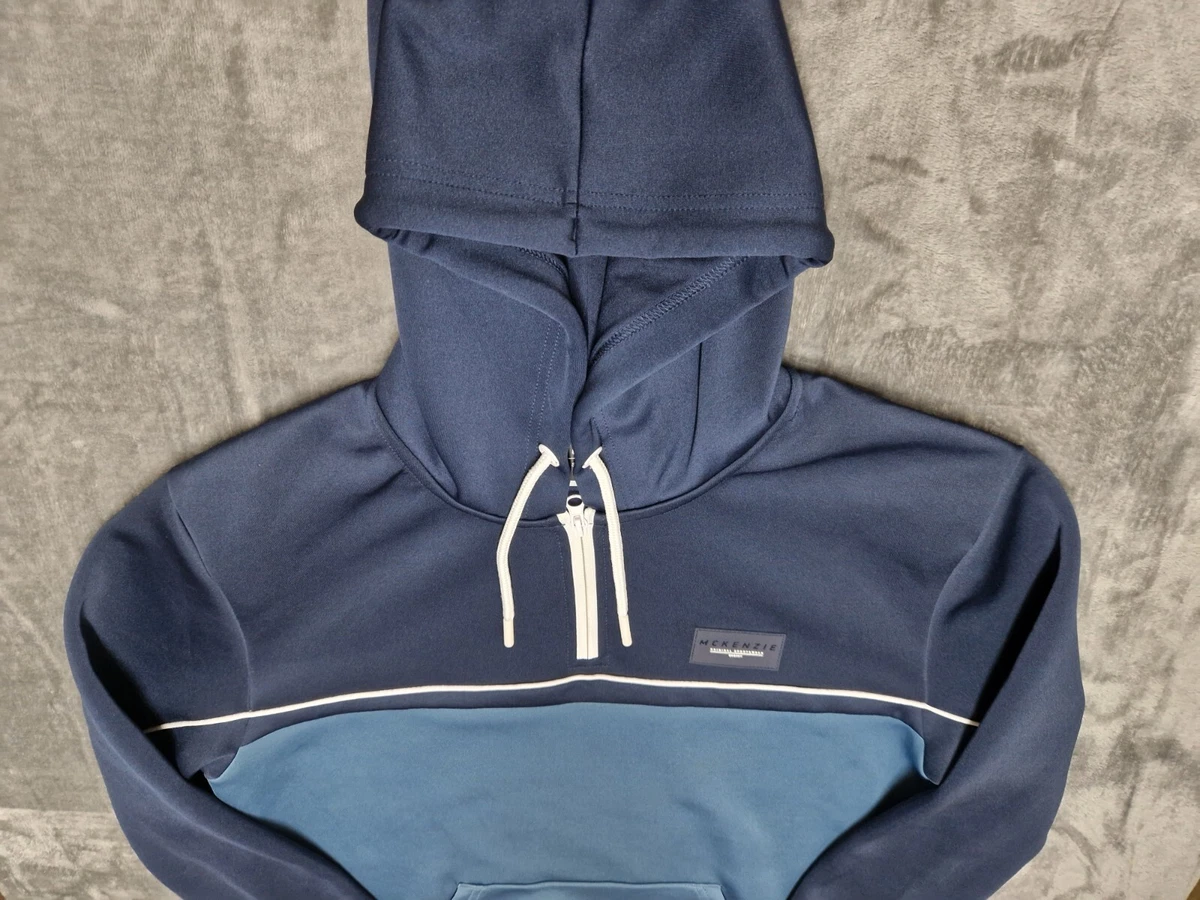 Mckenzie Pullover Hoodie Mens Size Large Navy Blue Used Very Good