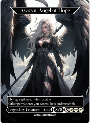 Avacyn, Angel of Hope - Full Art Altered Art Custom Cards