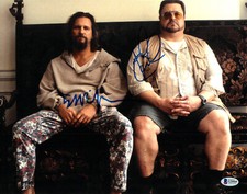 John Goodman Jeff  Bridges Signed Auto The Big Lebowski 11x14 Photo Beckett BAS