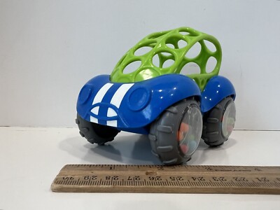 Kids II Blue & Green OBALL Gripper 4'' Plastic Toy Car