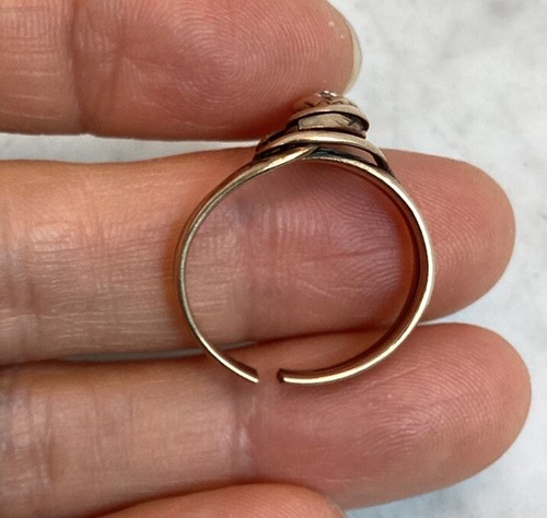 Antique Vintage 14K Gold Serpent Snake Diamond Ring As Is - Picture 15 of 19