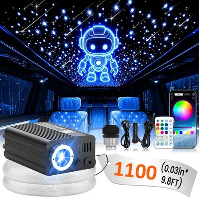 1100X Twinkle Car Home Headliner Roof Ceiling Shooting Star Light Fiber Optic 3m