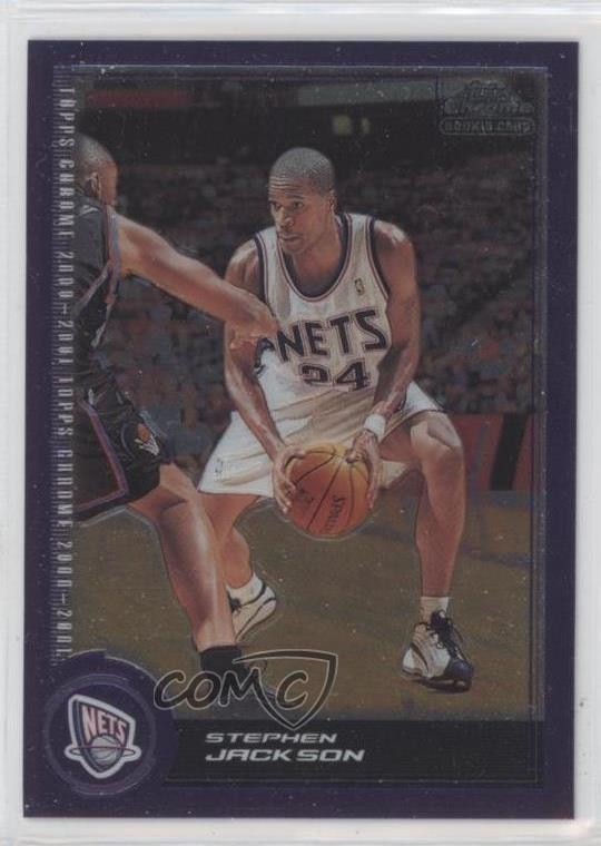 2000-01 Topps Chrome 187/1999 Stephen Jackson #196 h8k