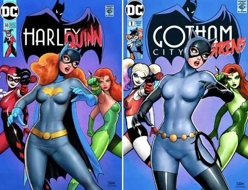 (2 Pack) Gotham City Sirens #1 & Harley Quinn #38  Exclusive Variant Set 2024
