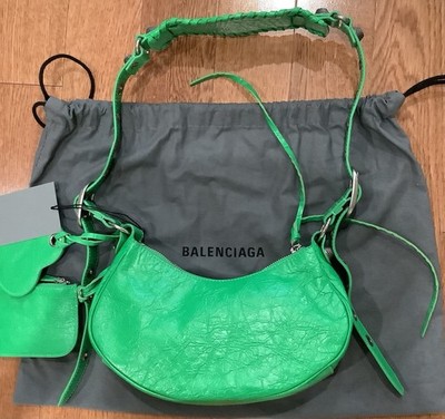 Balenciaga Vivid Green Le Cagole XS Shoulder Bag Purse $2600 NEW