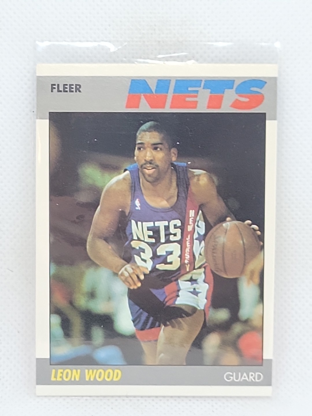 Leon Wood 1987/88 Fleer Basketball  #127 NrMt