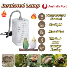 Bird Cage Heat Lamp Heater Metal Chew-Proof Anti Bite Ceramic Macaw Lizard Snake