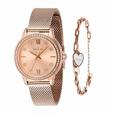 NEW Invicta Angel Women's Watch - 30mm, Rose Gold With Bracelet Set 48254