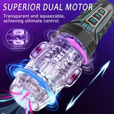 Male Masturbaters Automatic HandsFree Thrusting Cup Rotating Stroker Men Sex Toy