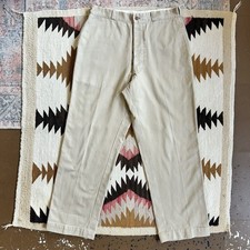 Vintage 1956 US Army Cotton Twill Button Fly Khaki Trousers Pants Sz 32