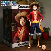 One Piece Luffy Figure 28cm – Anime Doll Face Changing Action Model Toy Kit