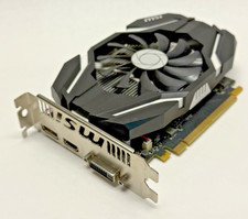 Nvidia MSI GeForce GTX 1050 2G OC Graphics Card HDMI DP DVI Black/Silver GDDR5