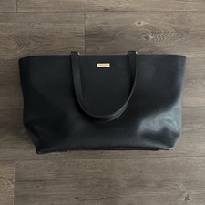 kate spade new york Black Large Tote Zip Top Gold Hardware Lined Pockets
