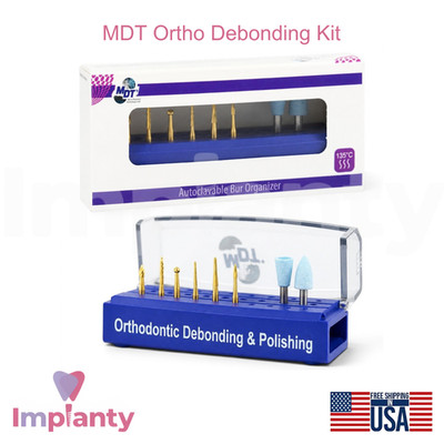 MDT 0rtho Debonding Kit Dental Diamond Coated Burs Trimming Polishing Finishing
