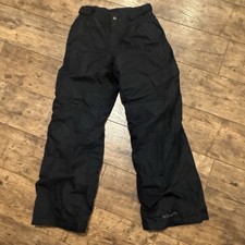 Columbia Youth Size Medium Snow Pants 10-12 M Black Ski Winter Outgrow System