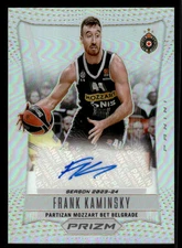Frank Kaminsky 2023 Panini Prizm EuroLeague #PRS-KAM Prizm Retro Auto Silver