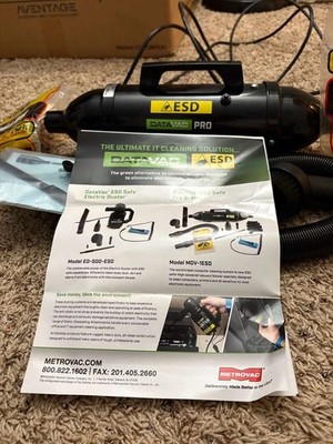 Metro DataVac Pro ESD Electric Duster & Vacuum   Complete Kit   Excellent Condit