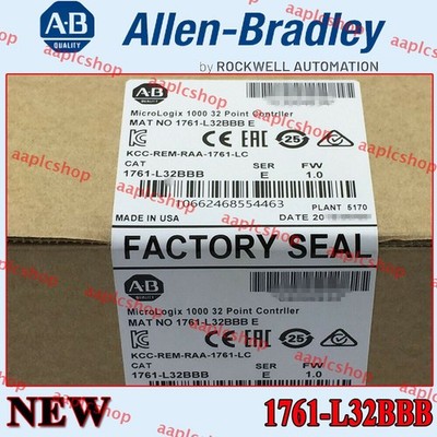 New Sealed PLC-AB 1761-L32BBB /E MicroLogix 1000 24V DC 20-In/10-Out