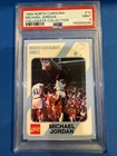 1989 NORTH CAROLINA COLLEGIATE CARD #14 MICHAEL JORDAN PSA 9  MINT