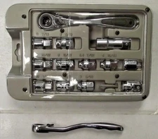 Ultrasteel UC1111TD 14pc Pass-Through Hex Spline Socket Set 5mm 13/64 - 13mm 1/2