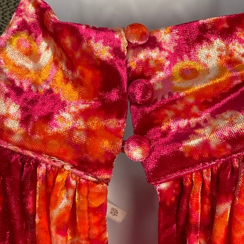 FREE PEOPLE Halter Top Crushed Velvet Pink Paisley Take A Break NWT NEW XS Boho - Picture 7 of 14