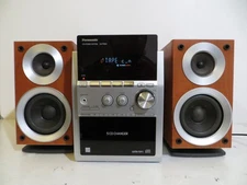 Panasonic SA-PM533 W/SB PM19 Speaks Stereo System 5 CD Player Tape AM/FM