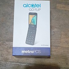Alcatel GO FLIP 4044N 4G LTE Flip Phone Blue metroPCS Bluetooth Camera