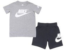 Nike Toddler/Little Boy's T-Shirt  Shorts Futura Logo 2-Piece Set Black/Grey