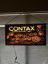 Zeiss Ikon, Contax Camera Lenses, Hanging Display Store Sign, Vintage, 110v